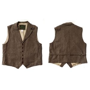 Orvis Signature Collection Brown Wool Vest - Large, EUC